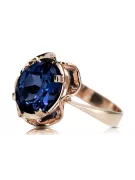 Ring Sapphire Original Vintage 14K Rose Gold Vintage vrc206r